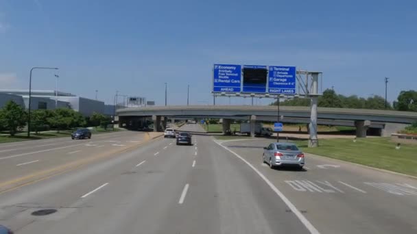 Traveling Illinois Chicago Land Area Suburbs Streets Highways Pov Mode — ストック動画