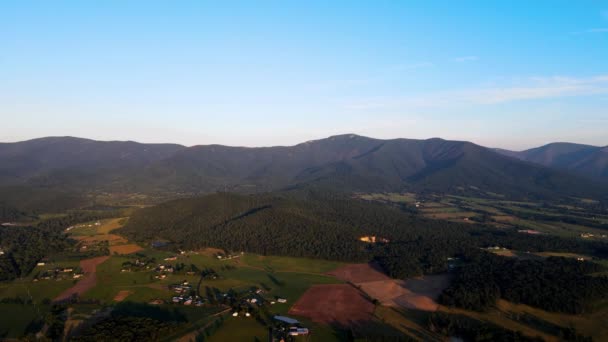 Bird Eye View Shenandoah National Park Blue Ridge Mountains Park — Stock video