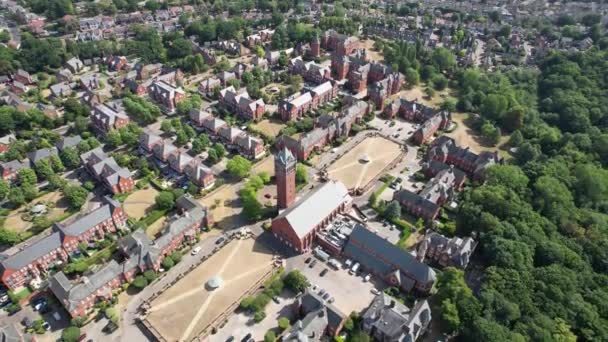 Repton Park Woodford Green East London Drone Overhead Birds Eye — Stockvideo