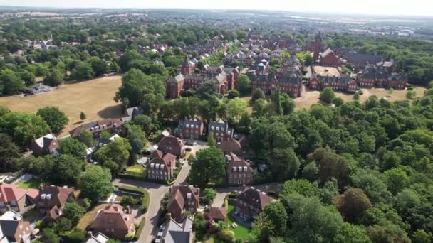 Repton Park Woodford Green East London Drone Aerial View — 图库视频影像