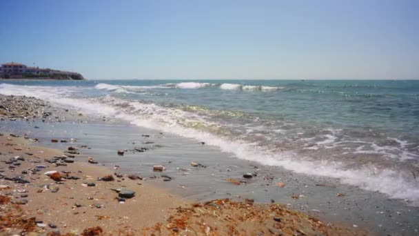 Empty Beach South Spain — Stockvideo