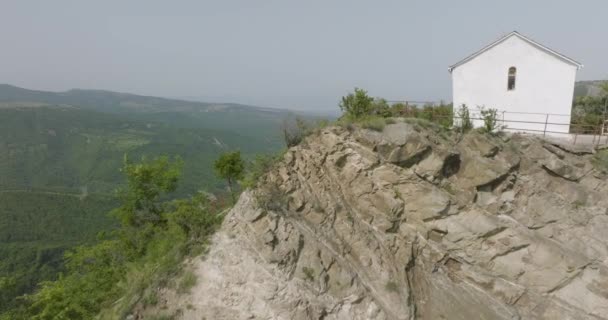 Small Hideaway Building Harmony Natural Georgian Lanscape — Αρχείο Βίντεο