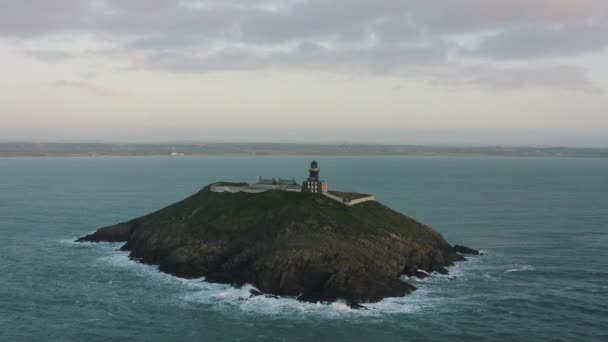 Ballycotton Lighthouse One Only Two Black Lighthouses Ireland — Αρχείο Βίντεο