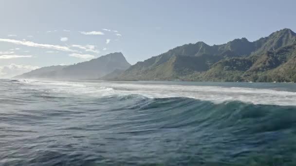 Ocean Shot French Polynesia — 图库视频影像