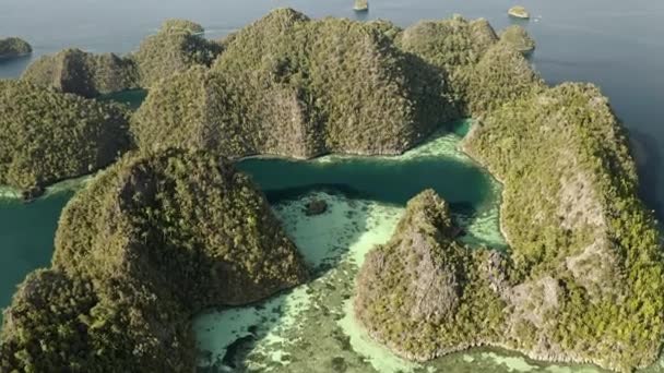 Aerial Shot Raja Ampat — Stock video