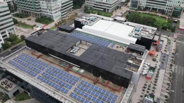 Paneles Solares Utilizados Área Industria — Vídeos de Stock