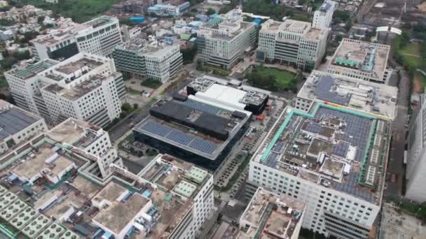 Aerial View Multiblock Information Technology Sez Commercial Project — Vídeo de Stock