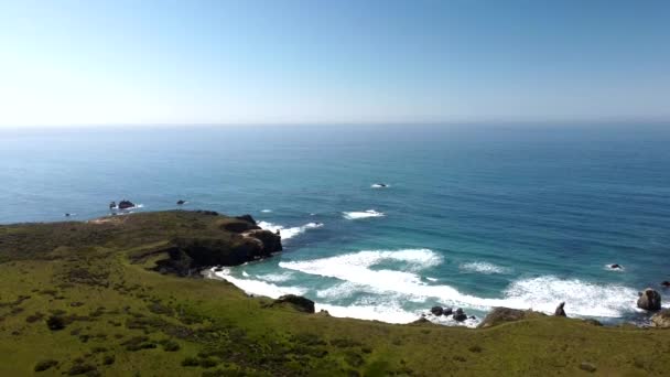 Zoom Out Beach California Central Coast 24Fps — ストック動画