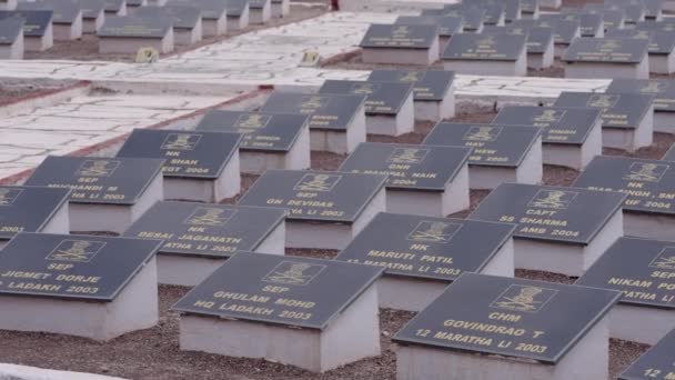 Graveyard Hall Fame Museum Leh Jammu Kashmir India High Angle — Stock Video