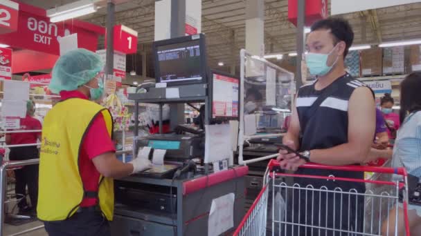 View Cashier Counter Makro Wholesale Store — Stok video