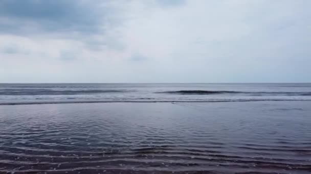 Waves Crashing Beach North Sea — 비디오