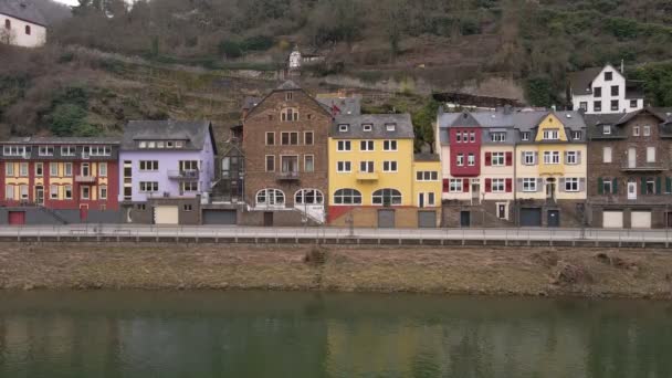 Cochem Rhineland Palatinate Deki Moselle Nehri Boyunca Giden Tipik Eski — Stok video