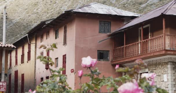 Huacaya Rustic Street Homes — 图库视频影像