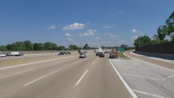 Traveling Illinois Chicago Land Area Suburbs Streets Highways Pov Mode — Vídeos de Stock