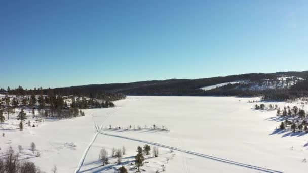 Synstevatn Top Nes Mountain Nesbyen Tunhovd Norway Beautiful Winter Morning — Video