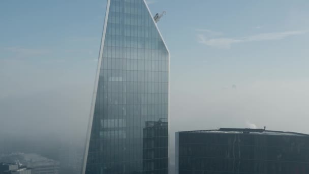 Establecer Una Vista Aérea Los Rascacielos Londres — Vídeos de Stock