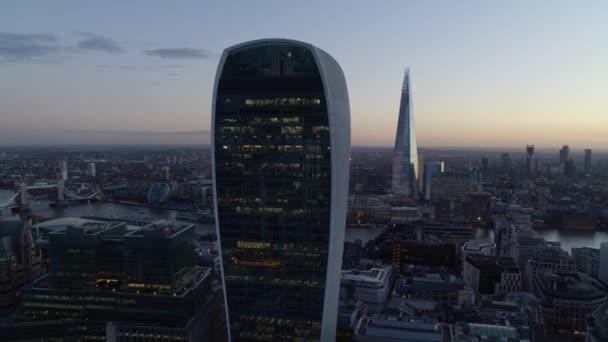 Aérien Talkie Walkie Dans Centre Londres — Video
