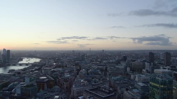 从空中俯瞰伦敦市中心 — 图库视频影像