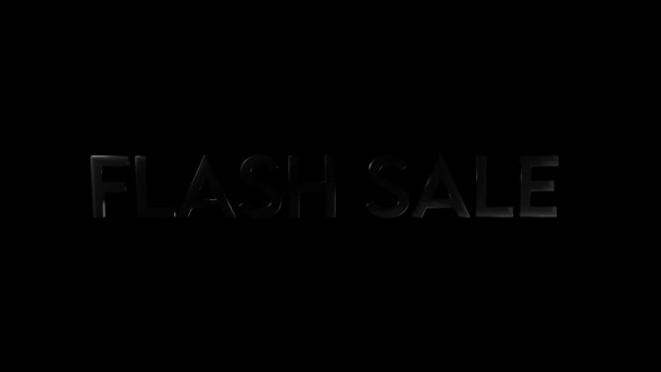 Flash Sale Animatie Video Met Dynamische Verlichting — Stockvideo