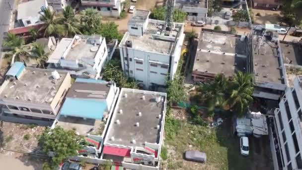 Aerial Shot Rajamahendravaram City East Godavari Andhra Pradesh — Stockvideo