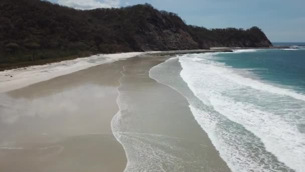 Waves Crashing Shore Barrigona Beach Aka Mel Gibsons Beach Costa — Vídeos de Stock