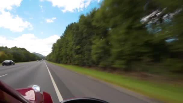 Driving Open Road — Stockvideo