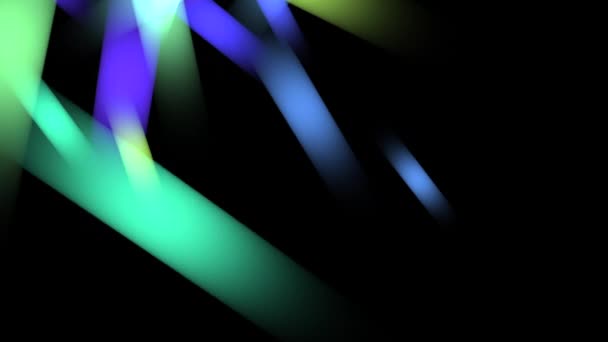 Glowing Neon Shape Changing Colors Vector Animation — Stock video