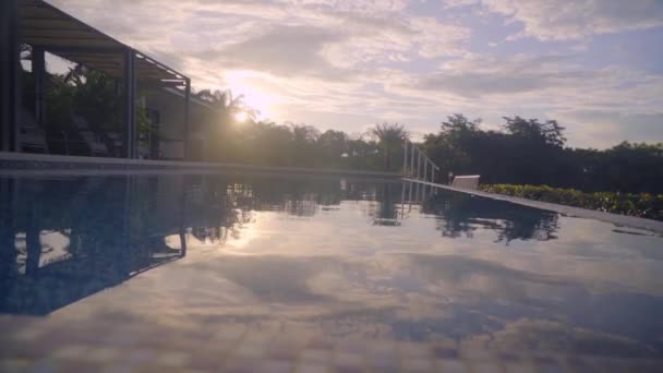 Breath Taking Swimming Pool Natural Environment Sun Sets Boca Chica — 비디오