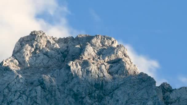 Time Lapse Clouds Mountain Peak Sunset Ojstrica Kamnisko Savinjske Alpe — Videoclip de stoc