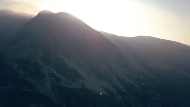 Szeroki Widok Góry Retezat Rumunia — Wideo stockowe