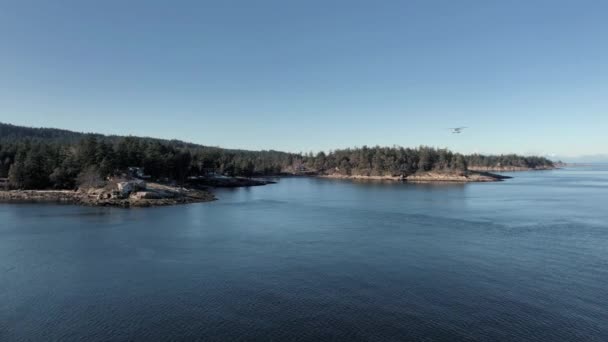 Seaplane Landing Islands — Stockvideo