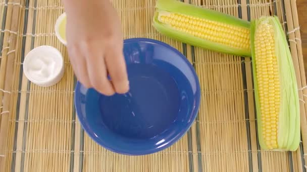 Arepas Venezuelan Dish Made Corn Flour — Vídeo de Stock