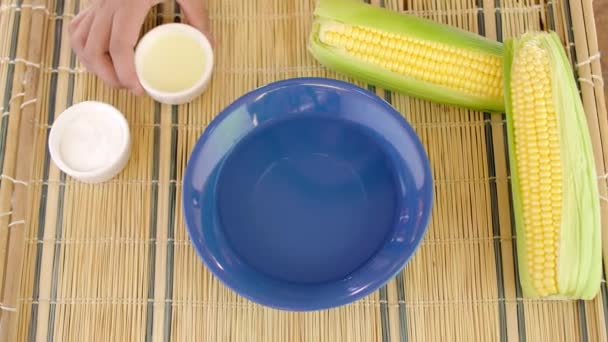 Arepas Venezuelan Dish Made Corn Flour — Vídeos de Stock