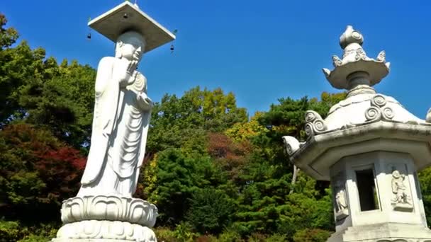 Time Lapse Bongeunsa Temple Land Mark Seoul Korea City — Stock videók