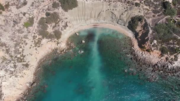 Aerial Drone Video Western Malta Mgarr Area Fomm Rih Bay — Vídeos de Stock