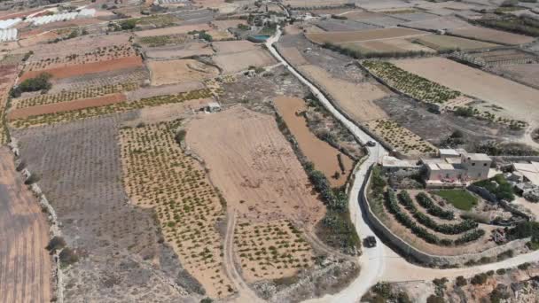 Aerial Drone Video Western Malta Mgarr Area Fomm Rih Bay — Vídeos de Stock