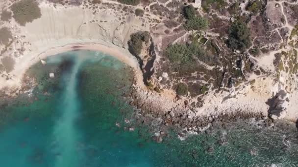 Εναέρια Drone Βίντεο Από Δυτική Μάλτα Περιοχή Mgarr Fomm Rih — Αρχείο Βίντεο