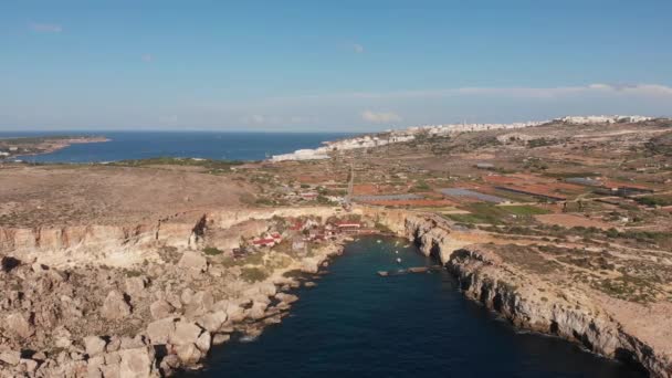 Aerial Drone Video Malta Mellieha Surroundings — Vídeos de Stock