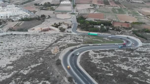 Aerial Drone Video Malta Naxar Surroundings — ストック動画