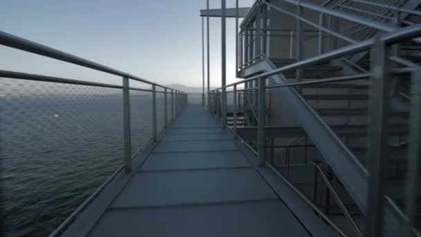 Centro Botin Santander España Diseñado Por Renzo Piano Que Avanza — Vídeo de stock
