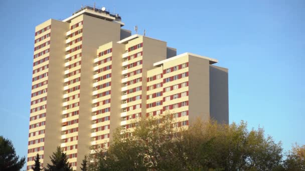 Классические Многоквартирные Дома Восточном Берлине Построены Гдр Советском Стиле — стоковое видео