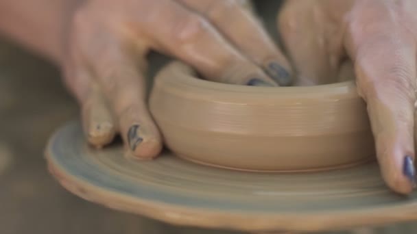 Pottery Close Slow Motion — Vídeos de Stock