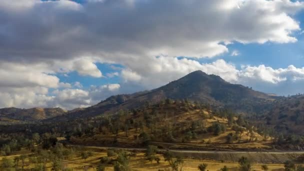 Cinematic Aerial Hyperlapse Tehachapi Mountains California Dolly Zoom — Video Stock