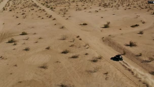 Road Atv Slow Motion Mojave Desert — Stockvideo