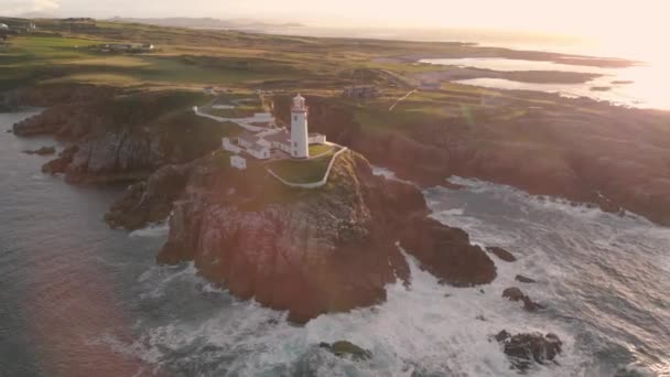 Fanad Head Donegal Ireland Lighthouse — Stockvideo