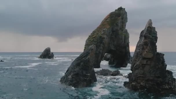 Crohy Head Donegal Ireland Ocean Waves Rocks — Video Stock