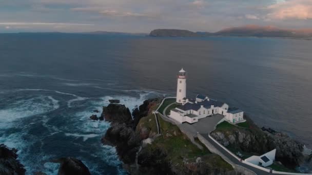 Fanad Head Donegal Ireland Lighthouse — Stockvideo