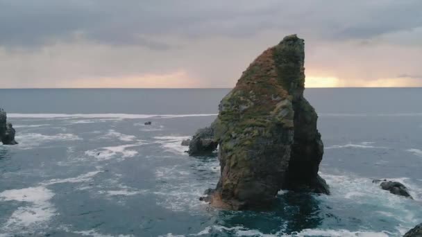Crohy Head Donegal Ireland Ocean Waves Rocks — Video Stock