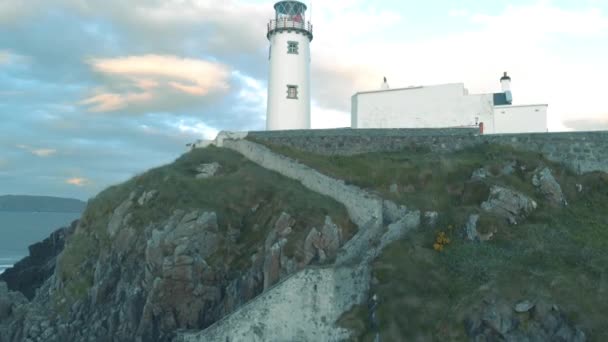 Fanad Head Donegal Ireland Lighthouse — Stok video