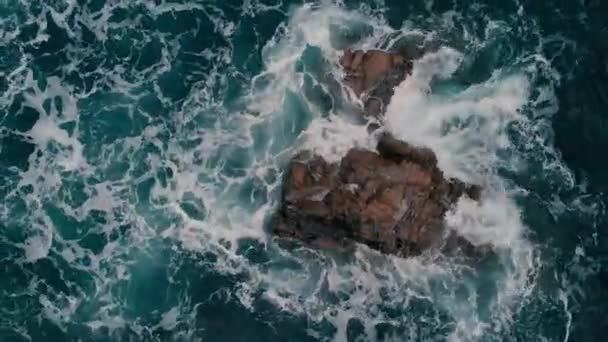 Crohy Head Donegal Ireland Ocean Waves Rocks — Stok video